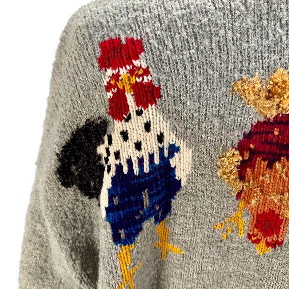 Vintage Design Options/ Philip & Jane Gordon Vintage Knit Cardigan with Rooster - Picture 6 of 8